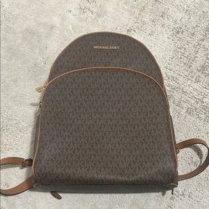 Michael Kors Signature Brown Backpack